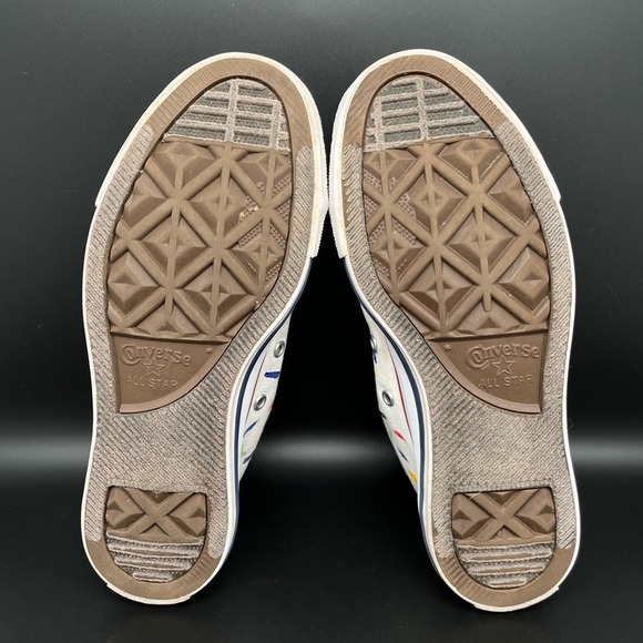 Converse Chuck Taylor All Star High  White Paint Splatter Shoes M7650 Women's 7 - Picture 9 of 10